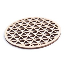 Bamboo Geometric Trivet Mat Set