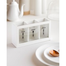 Elegant White Kitchen Organizer