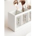 Elegant White Kitchen Organizer