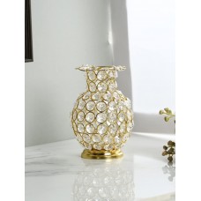 Golden Metal Flower Vase