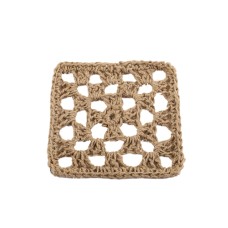 Jute Crochet Trivets Set