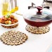 Round Wood Trivet Mat