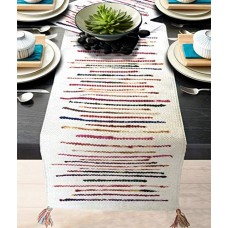 Striped Hand Woven Table Runner