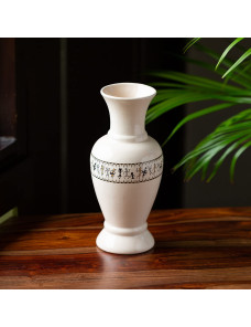 Warli Ceramic Flower Vase