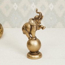 Elephant On Ball Figurine