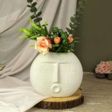 White Matte Finish Flower Vase